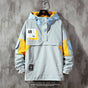 Mens Waterproof Casual Streetwear Windbreaker Hoodie Spring Autumn Jacket