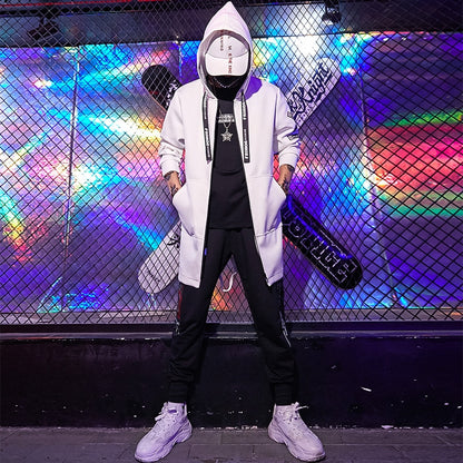 Wongn Men's Streetwear Casual Hoodie Bomber Jacket Windbreaker Coat