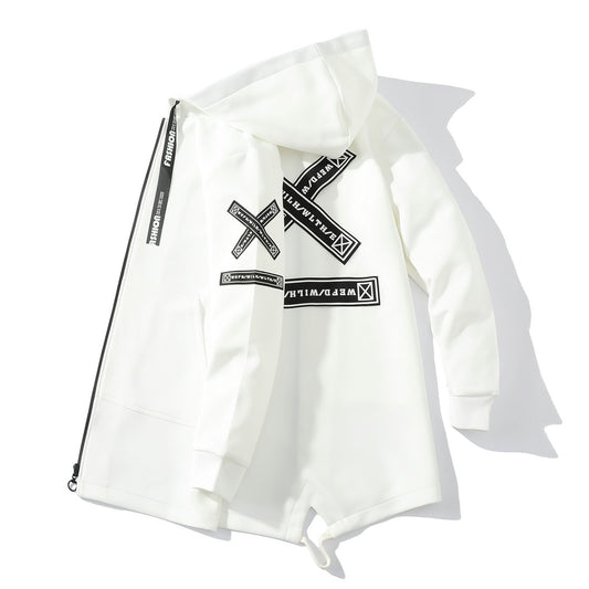 Wongn Men's Streetwear Casual Hoodie Bomber Jacket Windbreaker Coat