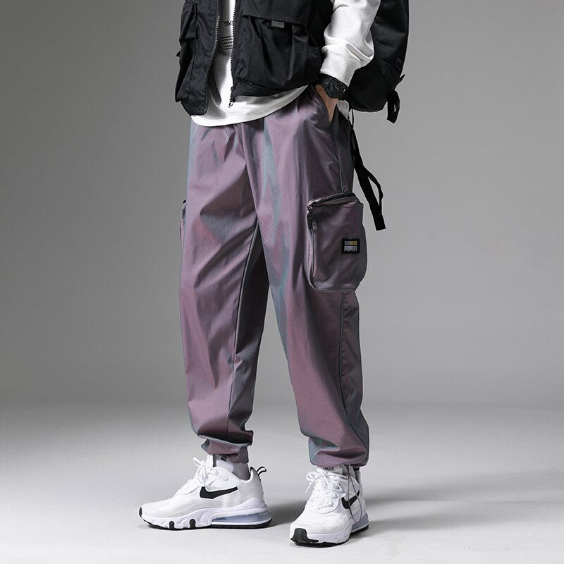 MISNIKI Men's Slim Streetwear Joggers with Side Pockets