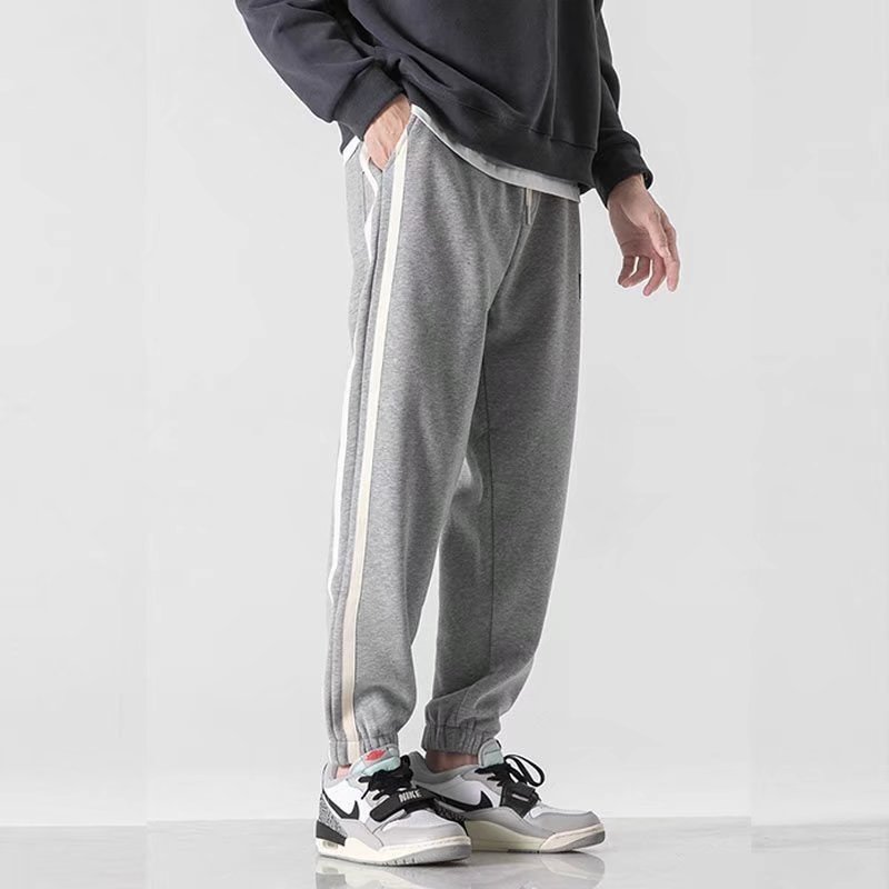 MISNIKI Men's Striped Casual Joggers Elastic Waist Sportswear Tracksuit Sweatpants