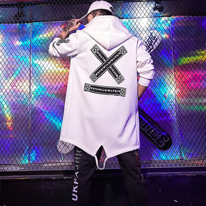 Wongn Men's Streetwear Casual Hoodie Bomber Jacket Windbreaker Coat