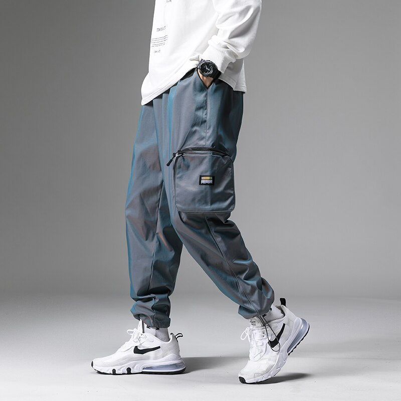 MISNIKI Men's Slim Streetwear Joggers with Side Pockets