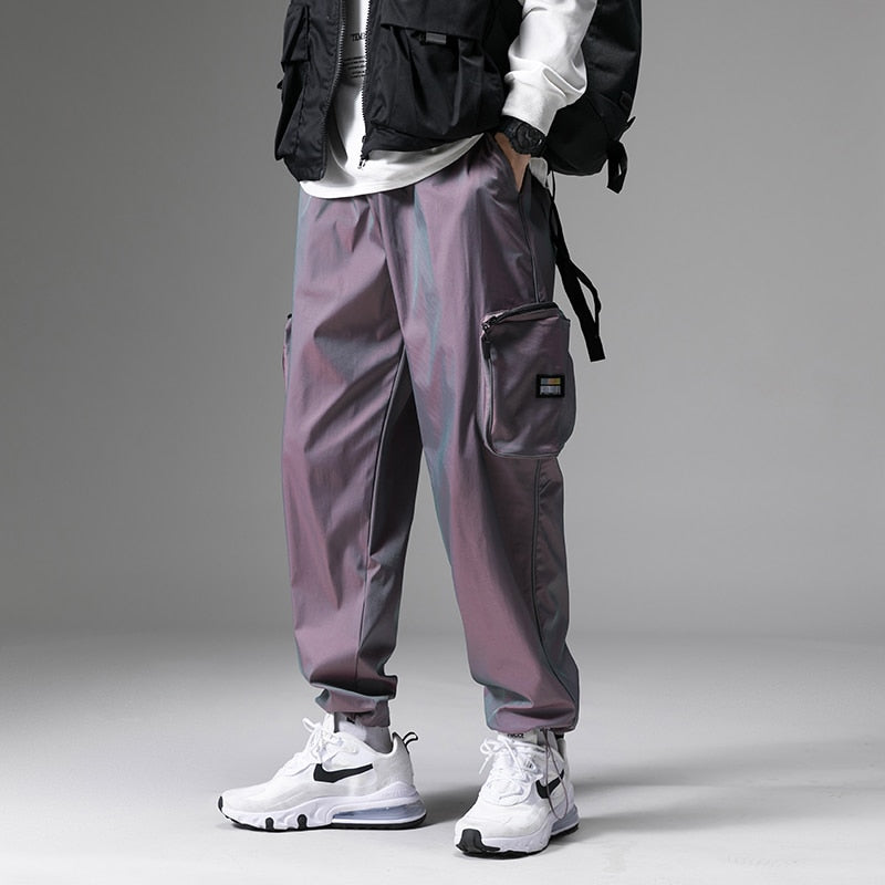 MISNIKI Men's Slim Streetwear Joggers with Side Pockets