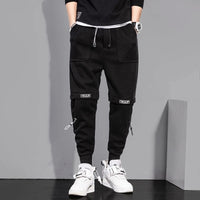 MISNIKI Men's Harajuku Hip Hop Cargo Pants Streetwear Fashion Joggers