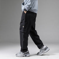 MISNIKI Men's Slim Streetwear Joggers with Side Pockets